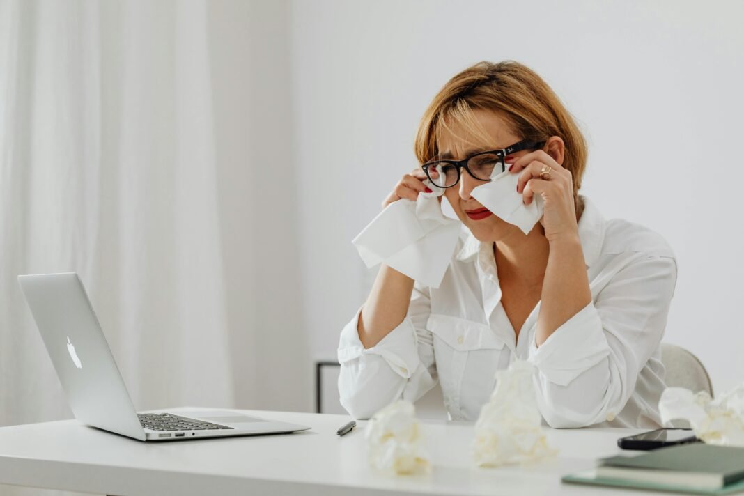 Photo of a Woman Crying